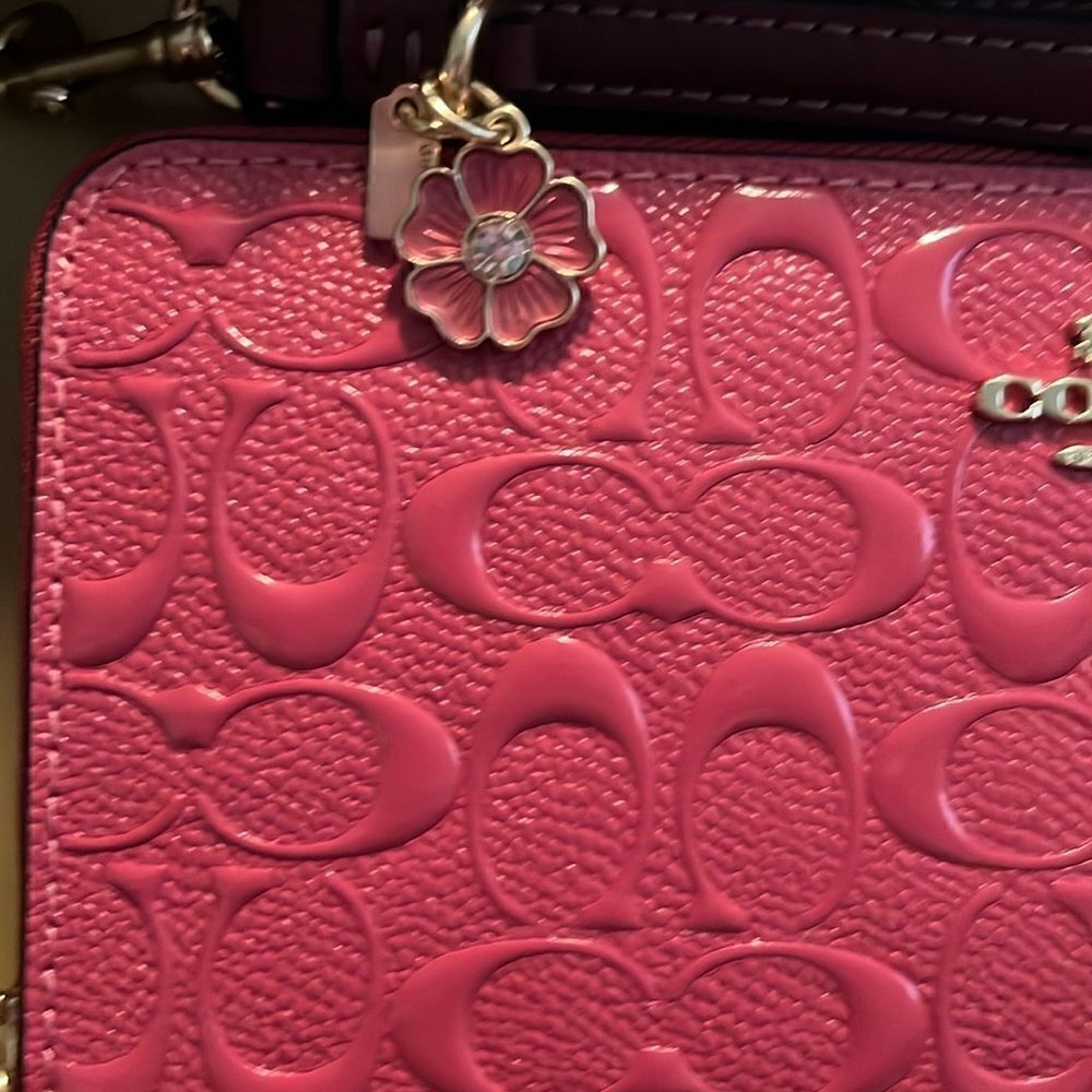 COACH NWT STRAWBERRY HAZE BOXED LONG ZIP AROUND WALLET - Picture 4 of 6